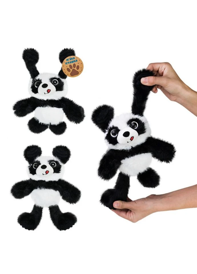 Детская мягкая игрушка-потягушка "Панда" MJ2405 размер 30 см Bambi (396873291)