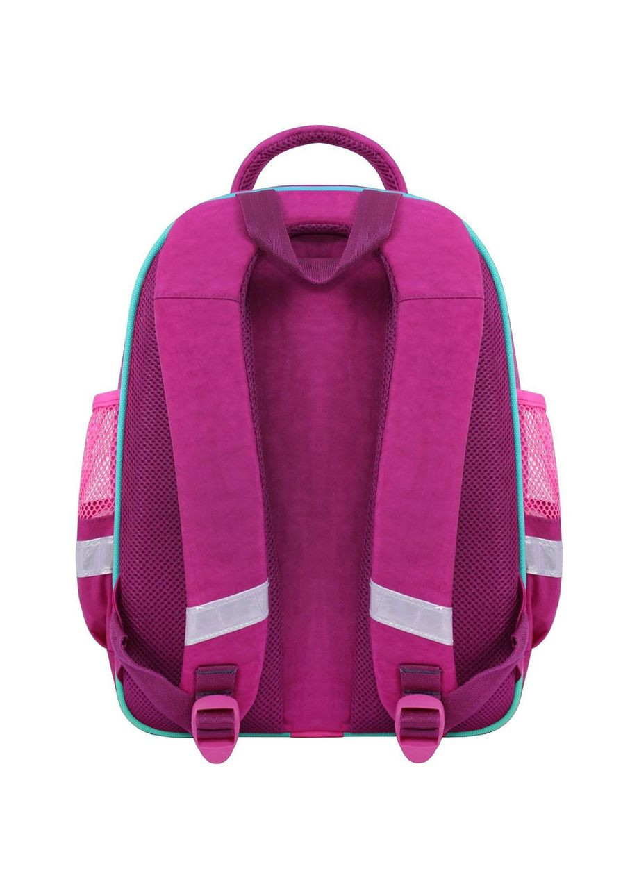 Шкільний рюкзак для дівчаток 14л на три відділення з кишенями 143 малиновий 617 Mouse (00513702) Bagland (340452517)