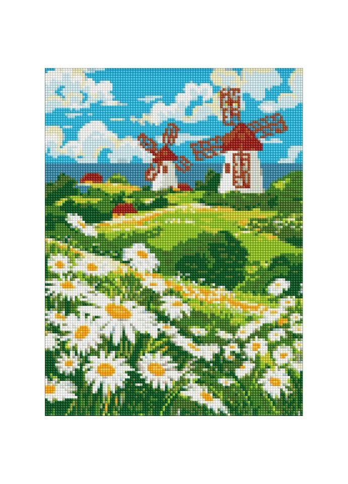 Алмазна мозаїка "Поле ромашок" ©art_selena_ua AMO8148, IDEYKA (369338960)