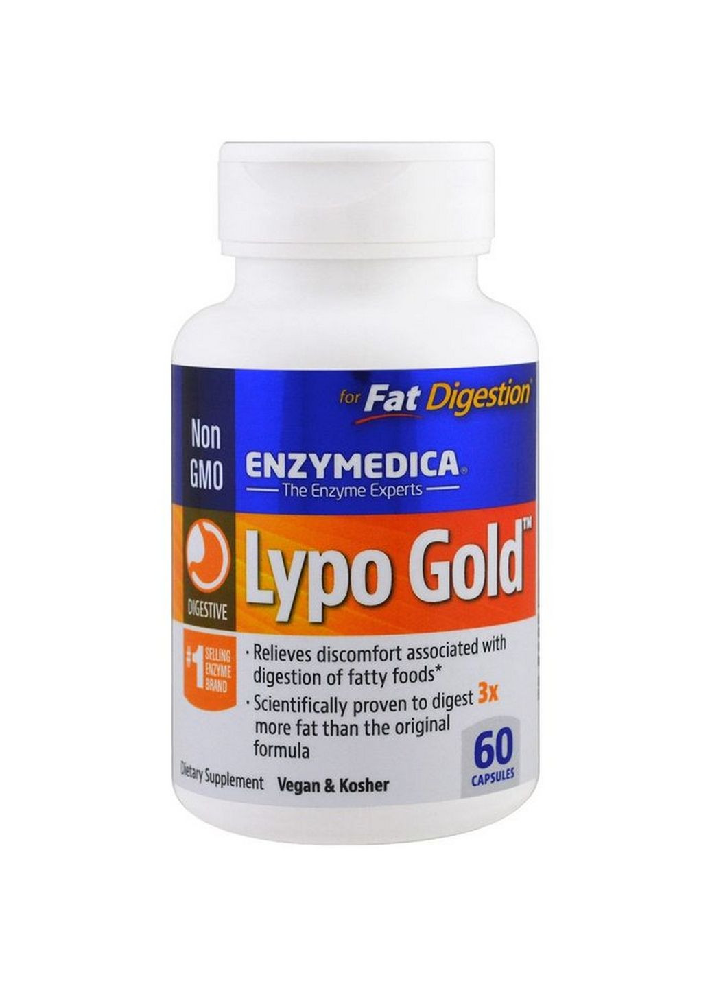 Натуральная добавка Lypo Gold, 60 капсул Enzymedica (293339775)