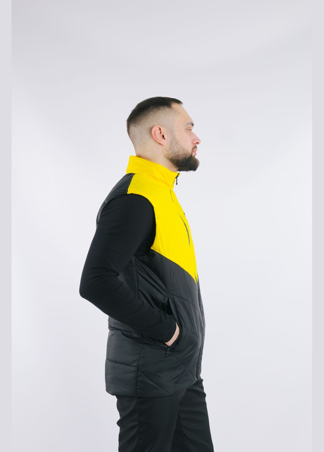 Жилетка мужская "Clip" желто-черная No Brand (359381257)