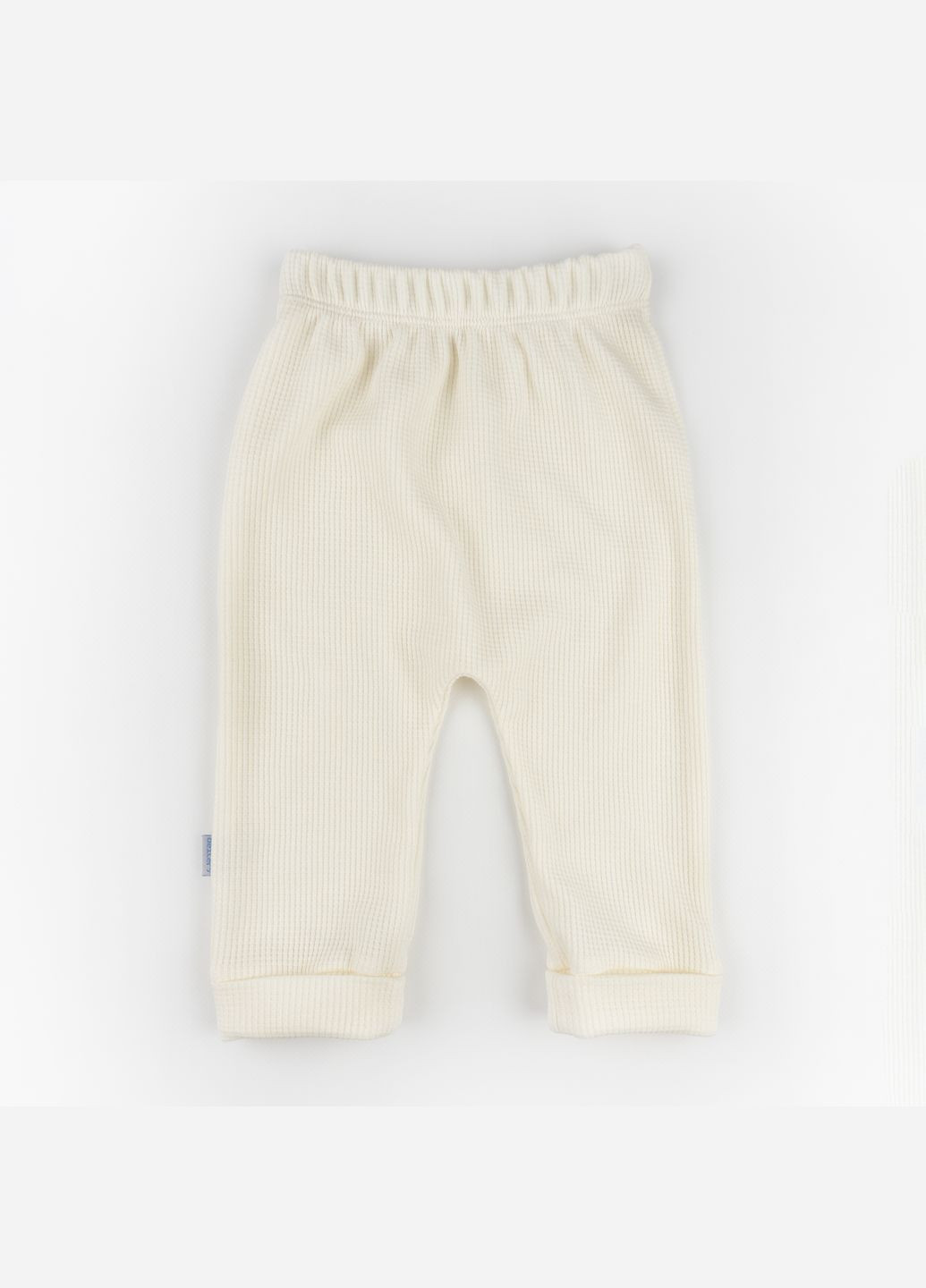 Молочний демісезонний комплект боді та штани вафля cream молочниий dexter's