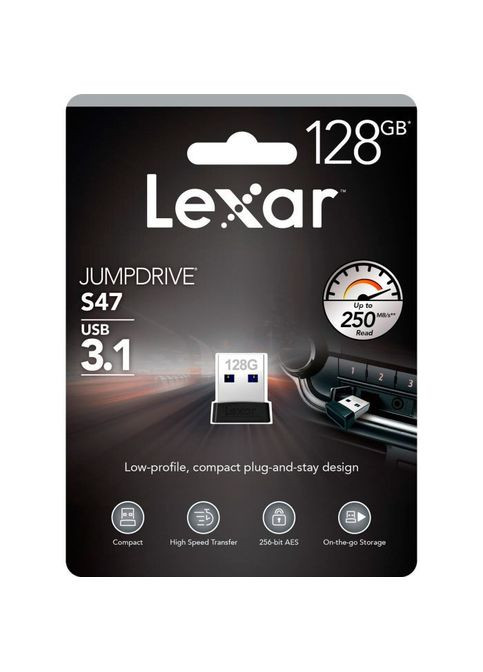 USB флеш накопичувач (LJDS47-128ABBK) Lexar 128GB S47 USB 2.0 (300672236)