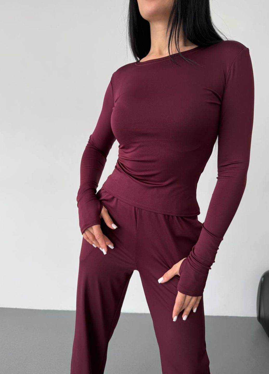 Костюм трійка: Лонгслів, футболка та штани вільного крою Україна (328392248)