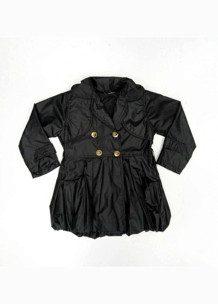 Чорна демісезонна плащ Piccolo
