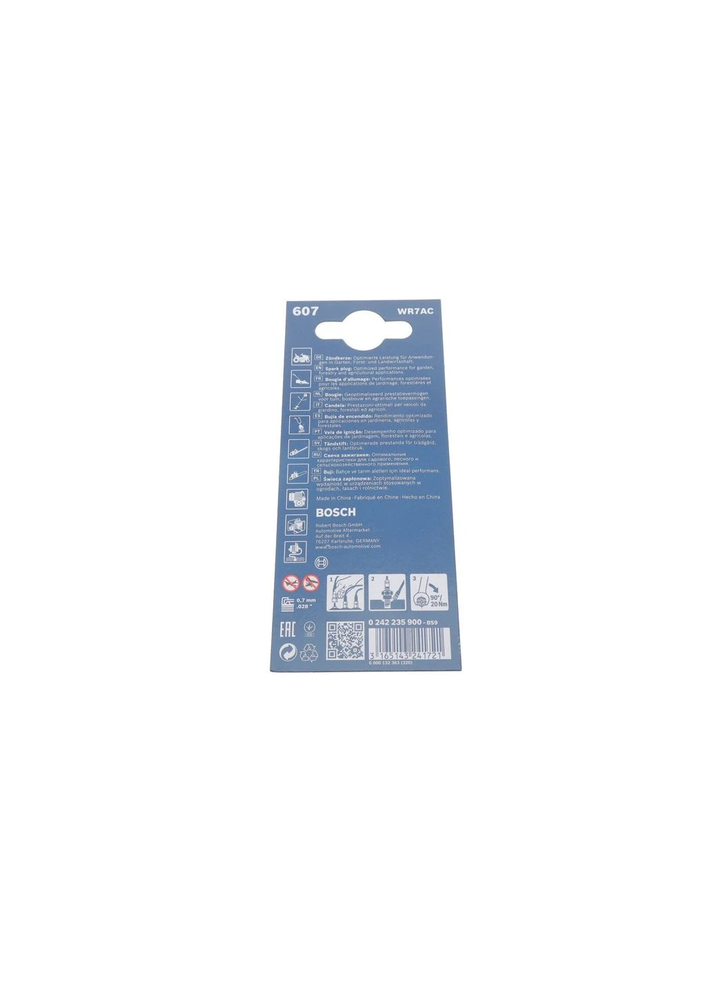 Свічка запалювання (к-кт 4шт) VW Kaeffer 1.2/1.6 60-92 0 242 235 900 (opt-om) Bosch (339637309)
