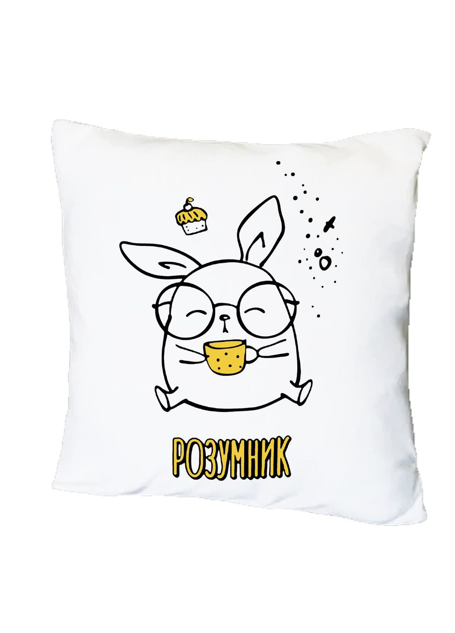 Подушка с принтом "Умник" (20102) No Brand (351591486)