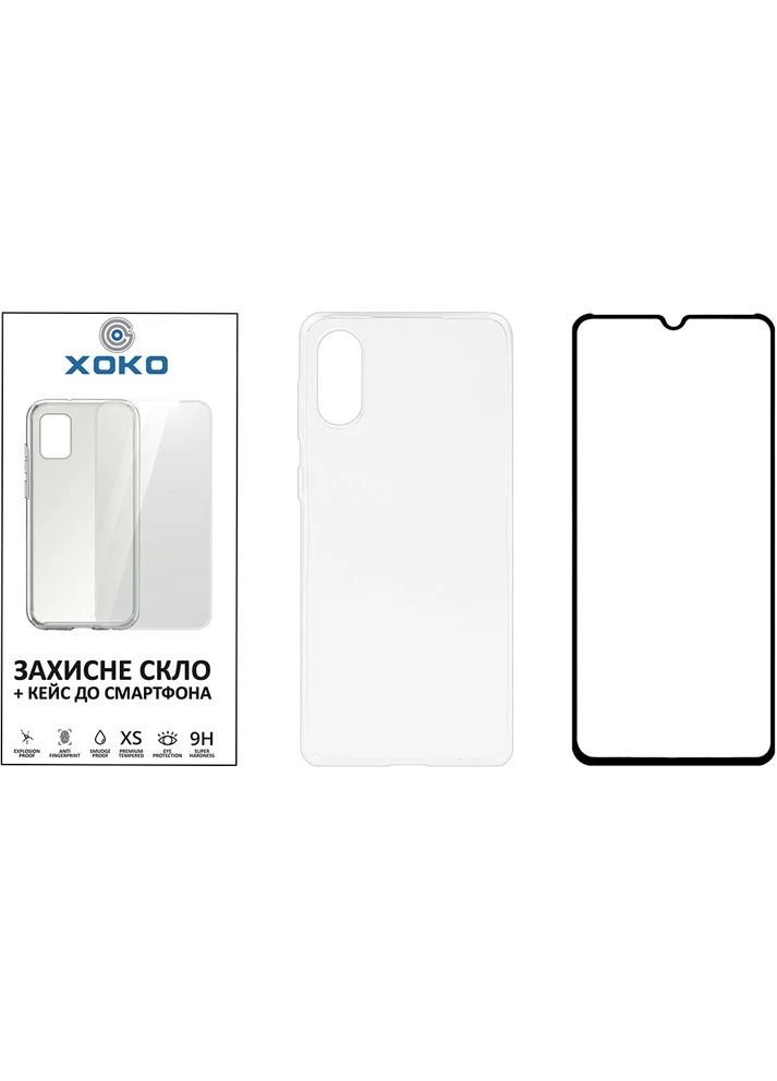Чехол Ultra Air + стекло Ultra Clear для Samsung Galaxy A02 (XK-TPU-GLS-A02) XoKo (323133066)