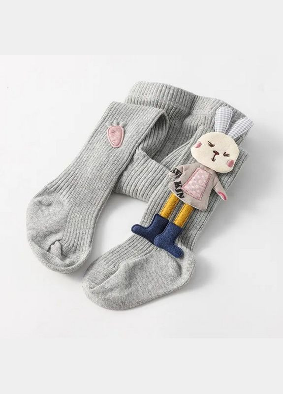 Колготы нарядные Зайчик 6-12 мес (65-74 см) Серые Mommy Bag (360801595)