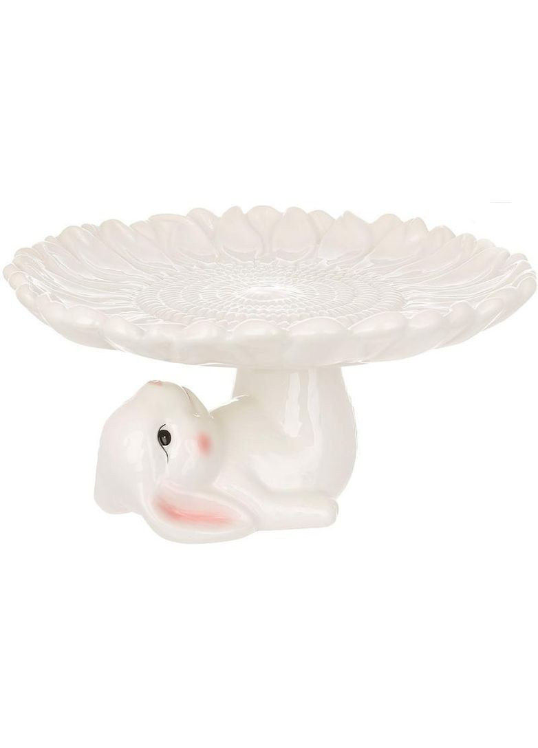 Підставка для торта/паски "Милий Кролик" керамічна Ø26см, білий Bona (339776142)