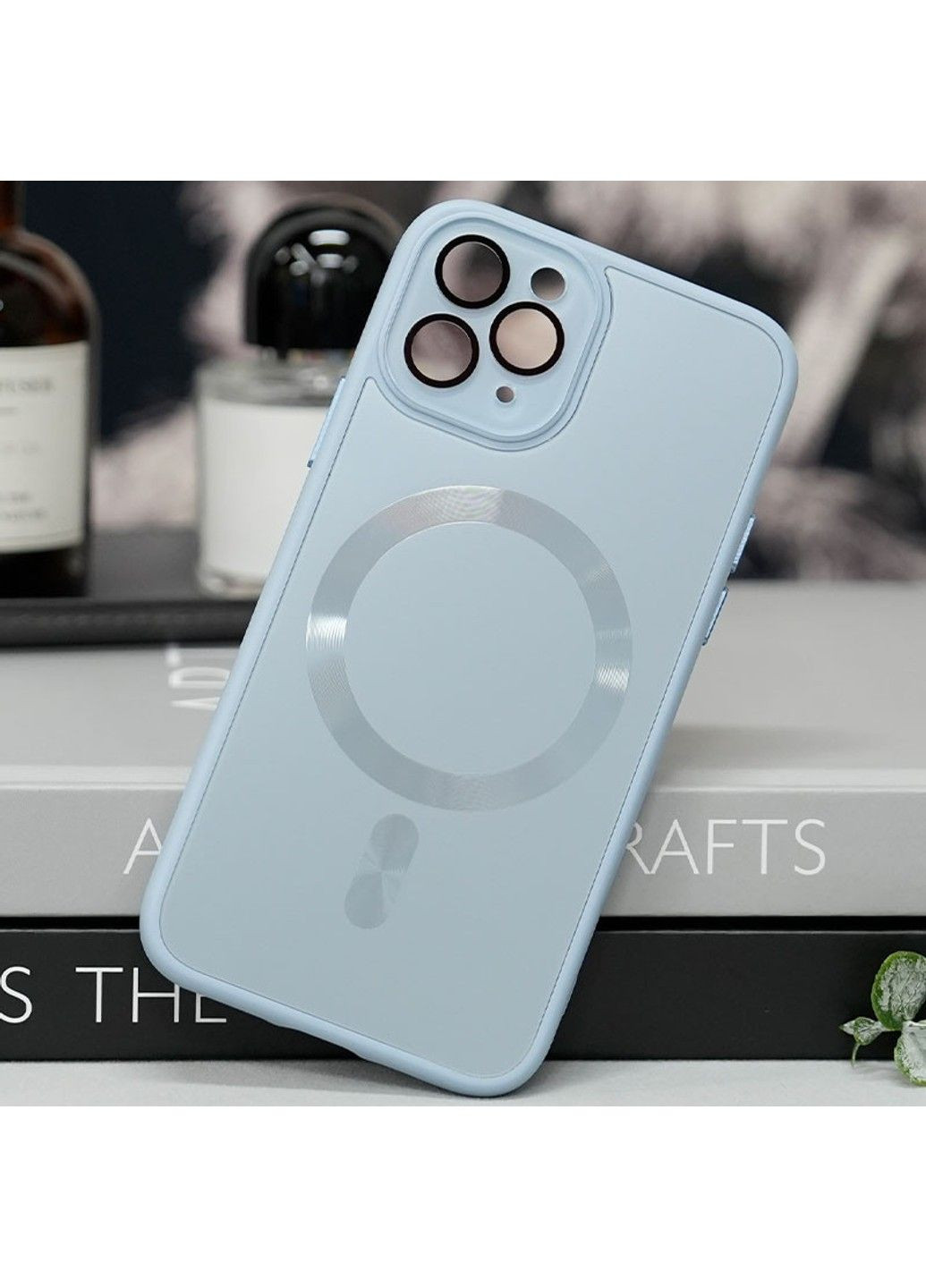 Чохол TPU+Glass Sapphire Midnight with MagSafe для Apple iPhone 14 Pro Max (6.7") Epik (292005017)