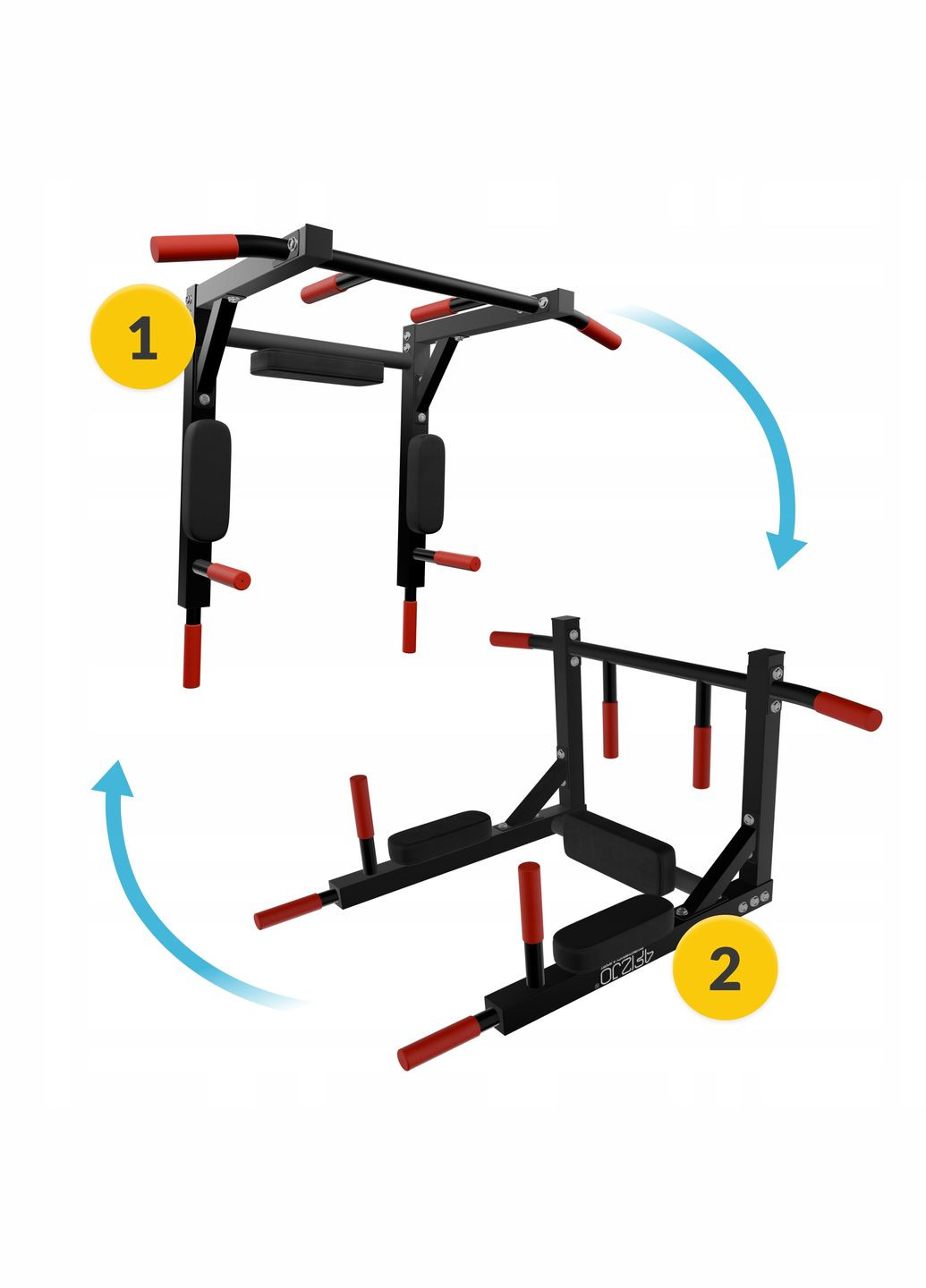 Турнік-бруси навісний 2 в 1 Black () 4FIZJO P-5905973402644 (311290617)