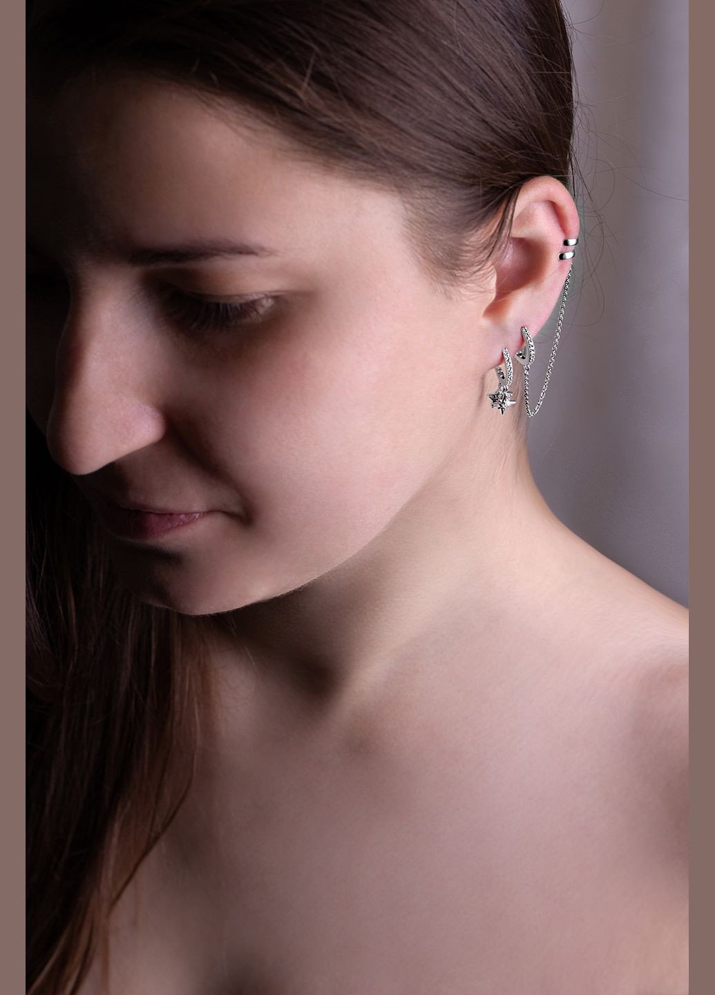 Серебряная серьга (4879) IRIJ (331017059)