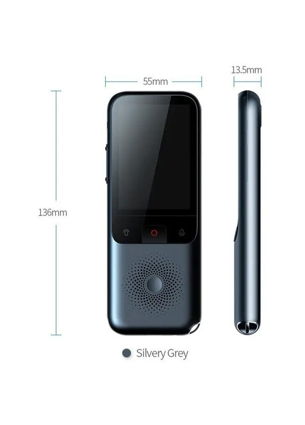 Електронний голосовий перекладач Leory T11 Wi-Fi (138 мов) без інтернету 1500мАч No Brand (332636226)