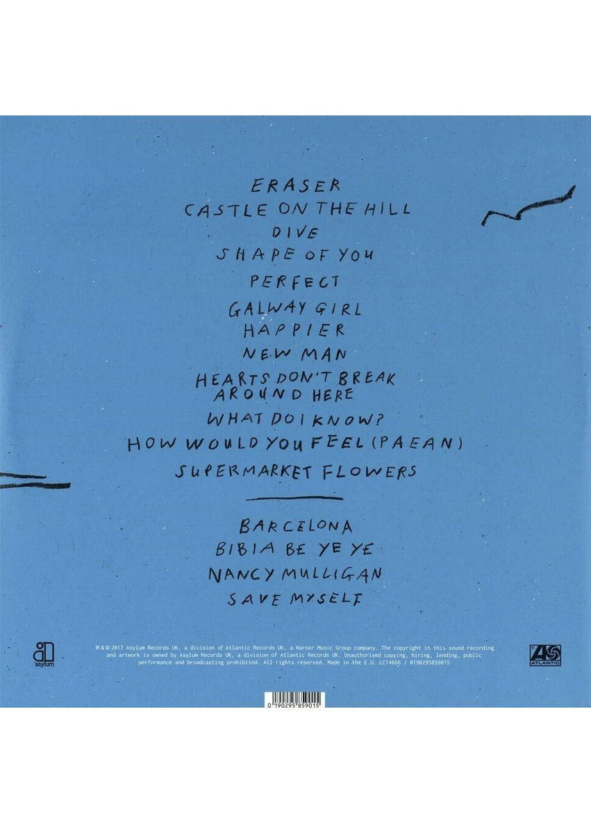 Виниловая пластинка Ed Sheeran - Divide 2LP No Brand (366304122)