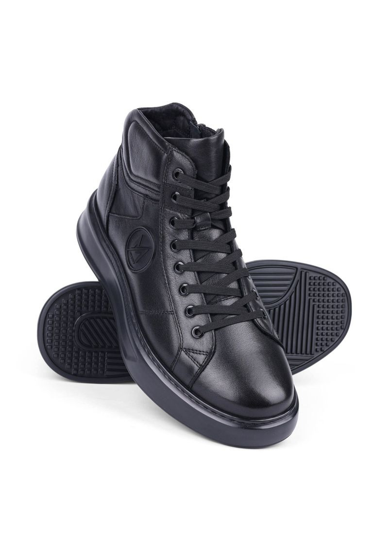 Чоловічі Черевики DH833-93-751R Чорний Шкіра MIRATON (302651901)