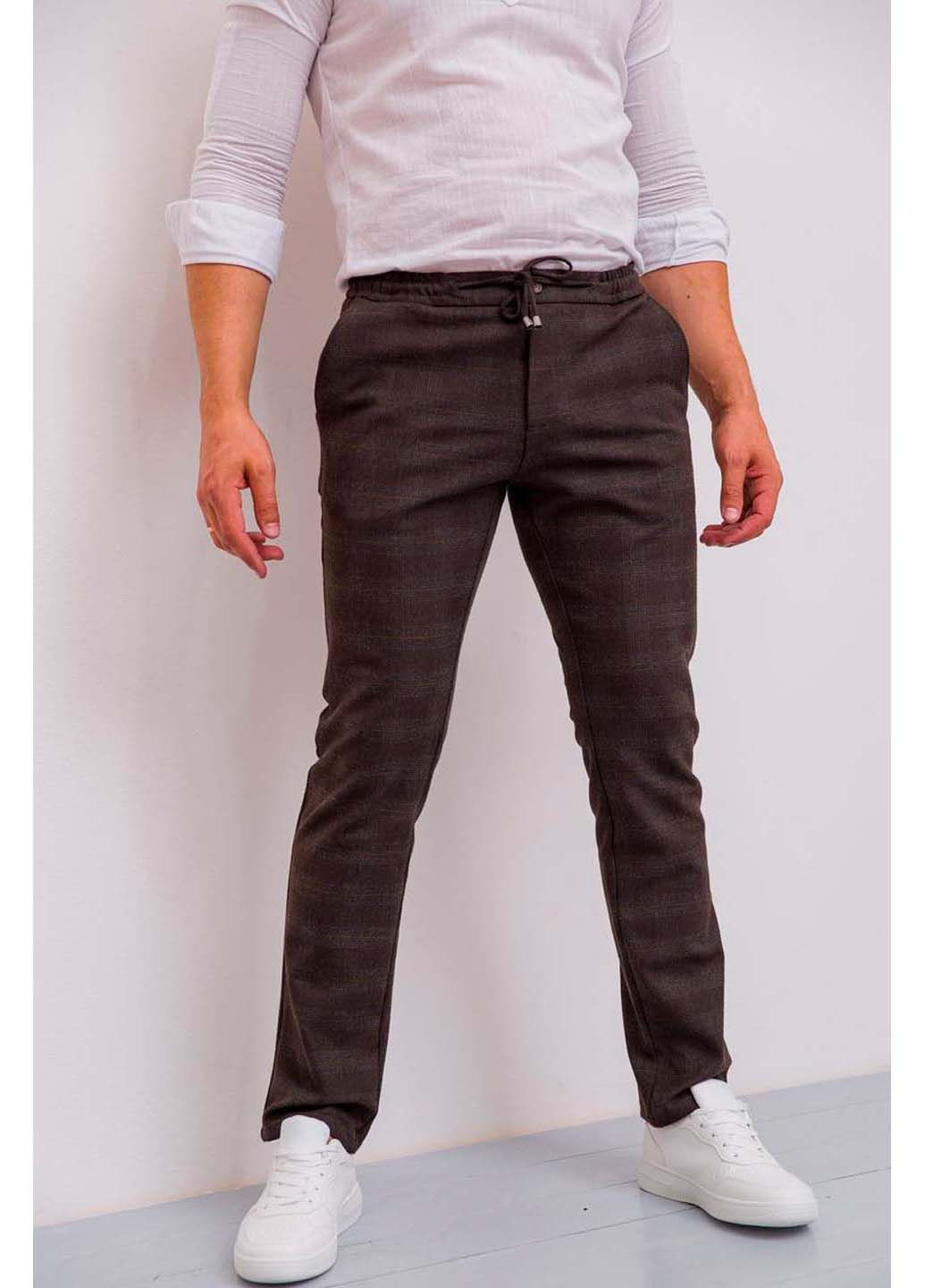 Коричневые классические демисезонные брюки Ager
