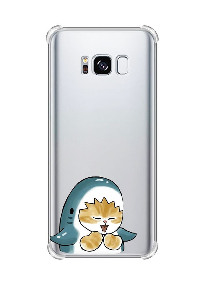 Чохол з потовщеними кутами на Samsung Galaxy S8:: Котик Акула (принт 376) Creative (355397780)
