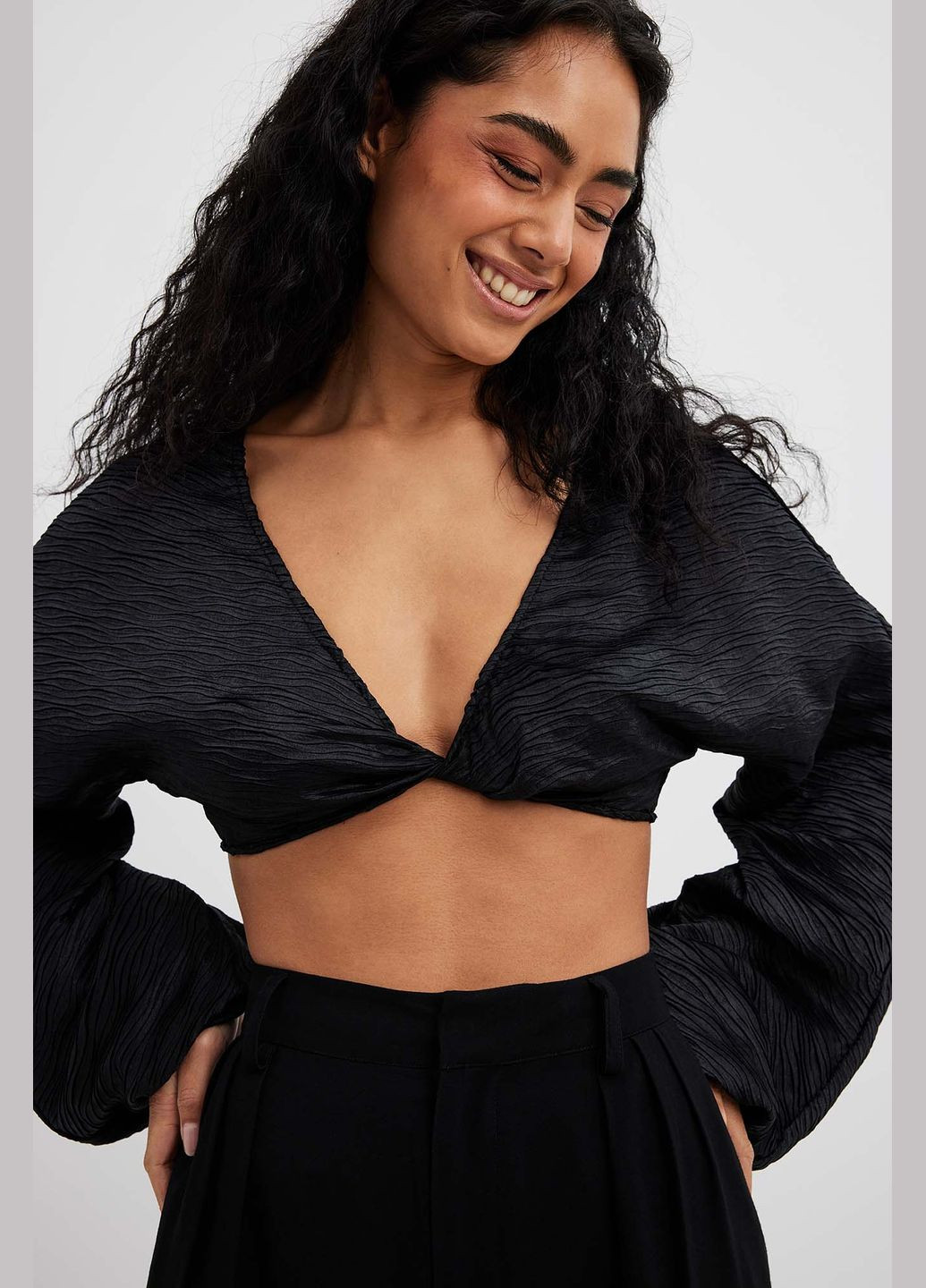 Топ демисезон,черный, NA-KD (291149122)