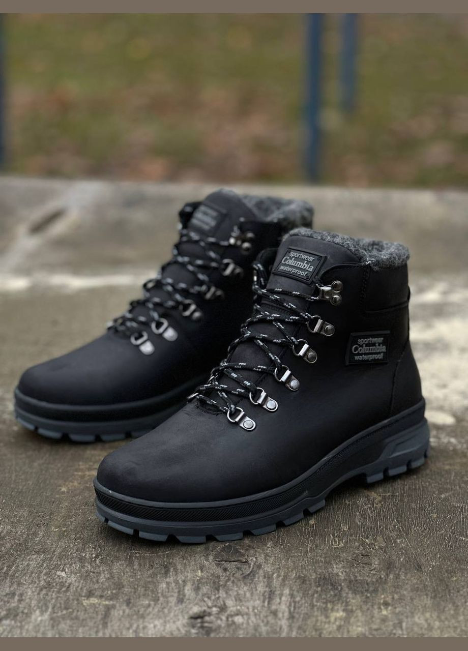 Черные зимние ботинки Vakko