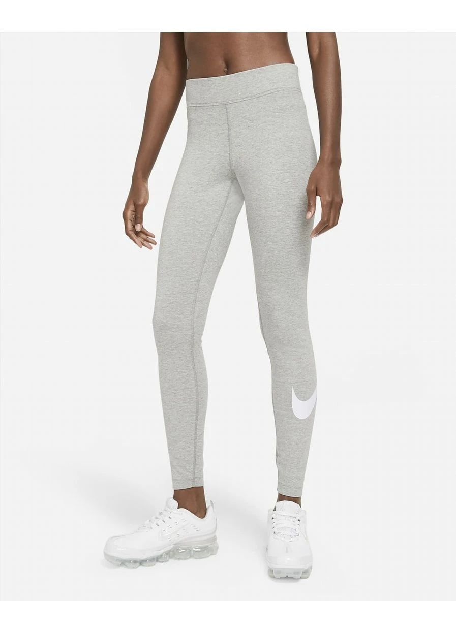 Серые демисезонные лосины w nsw essntl lggng swoosh mr grey cz8530-063 Nike