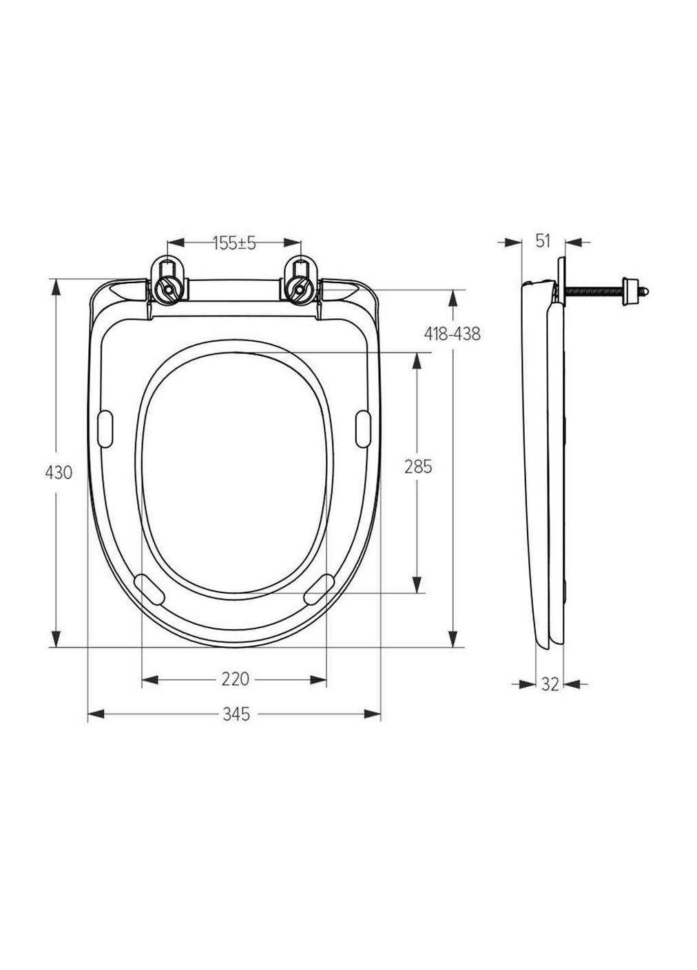 Сидіння для унітазу СП-5 Полімердеталь (359438455)