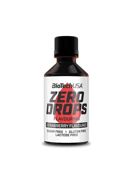 Рідкий підсолоджувач Zero Drops,, горіхова нуга, 50 мл Biotech (361116456)