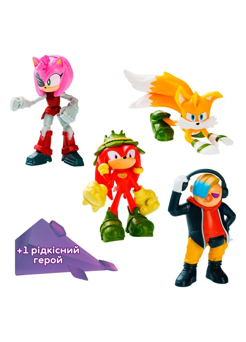Набор игровых фигурок полимерные 6 5 см 5 шт Sonic Prime (389583401)
