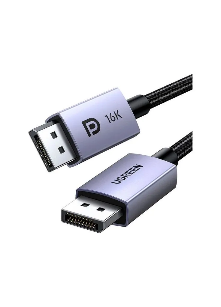 Кабель мультимедійний DisplayPort M to DisplayPort M 1.0m 16K DP118 black (15383) Ugreen (382899622)