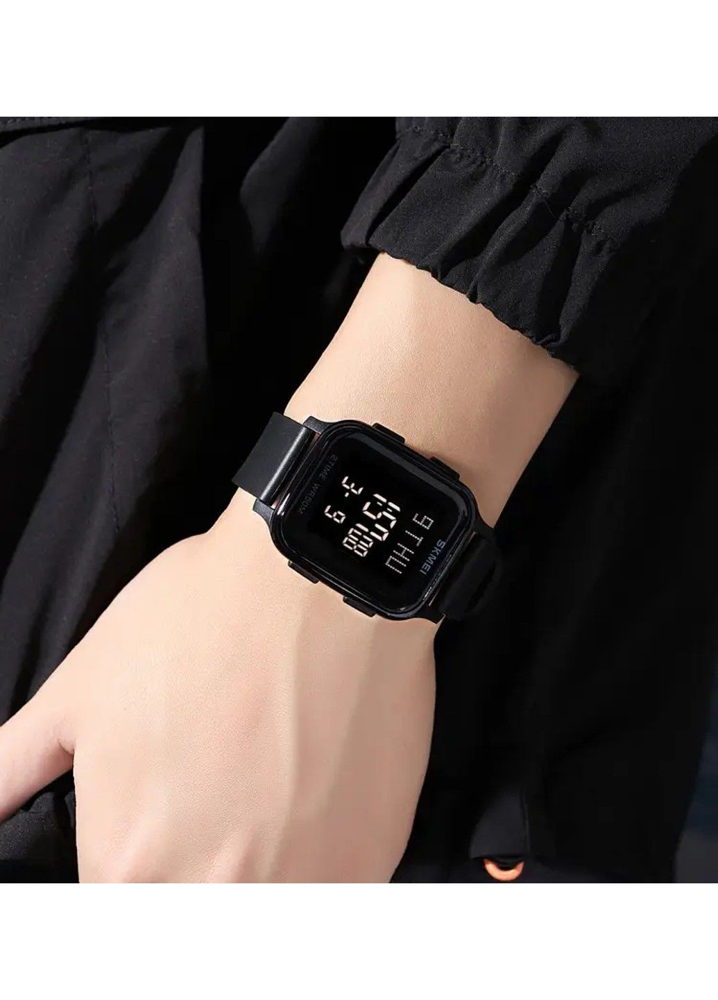 Спортивний наручний годинник 1858 (Чорний) Skmei (314483196)