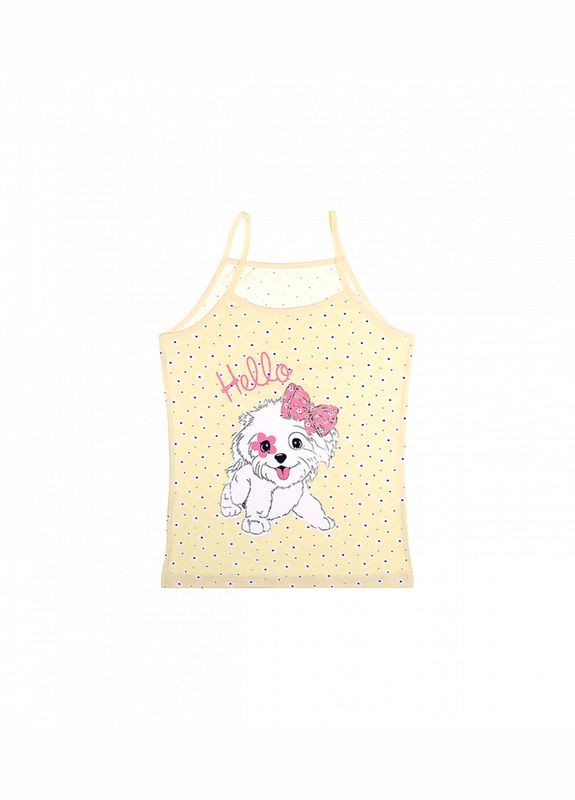 Майка для дівчаток з малюнком на тонких бретельках Donella (313424886)