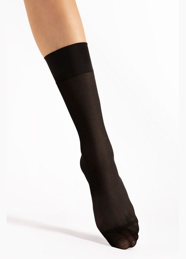 Высокие сетчастые носки Fiore foxtrot g1168 black (292301146)