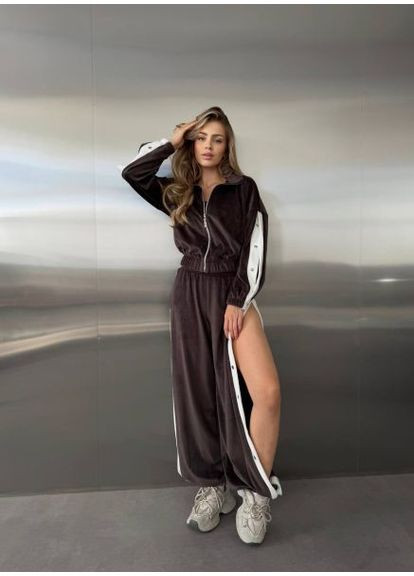 Костюм-трійка жіночий з велюру,, р. (арт. 771) No Brand (361152109)