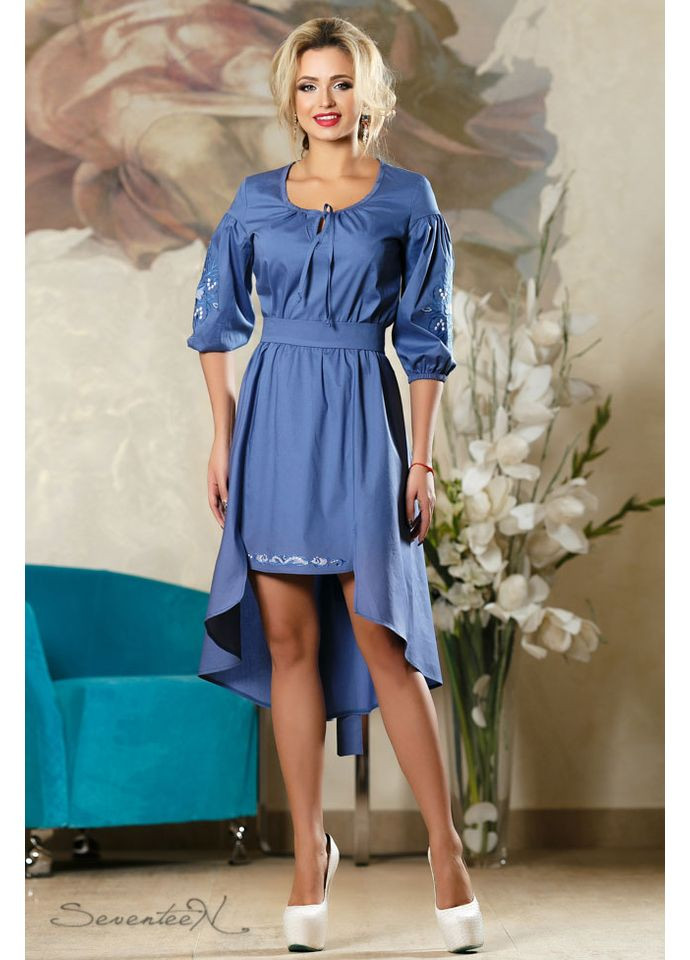 Синее платье 780.2182 Seventeen