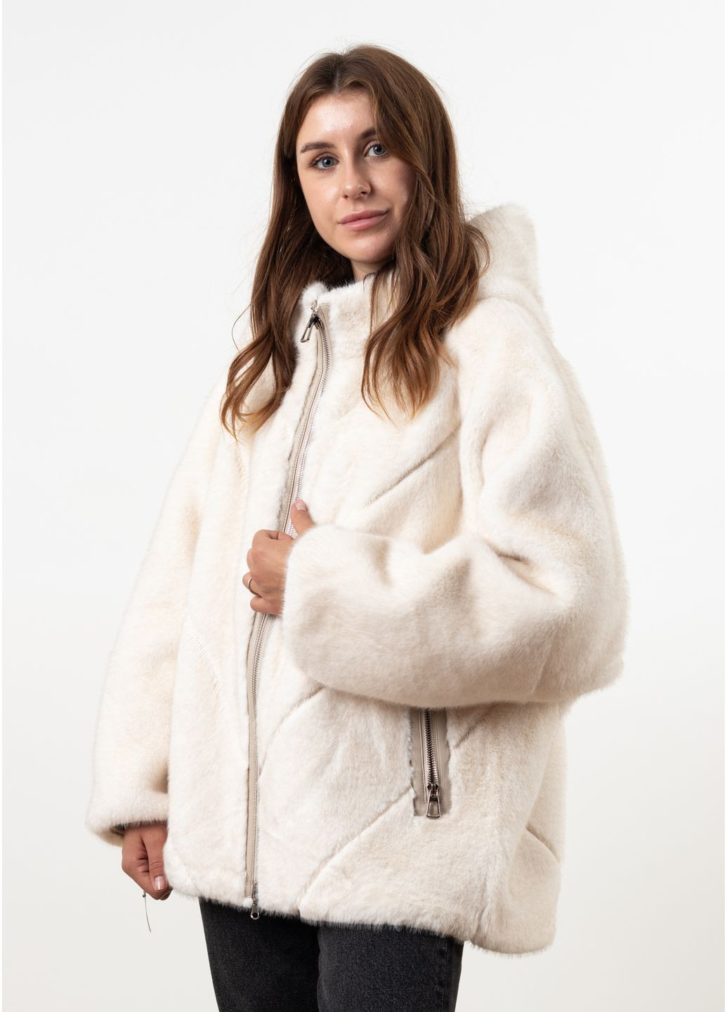 Молочный зимний Пуховик MissLynx