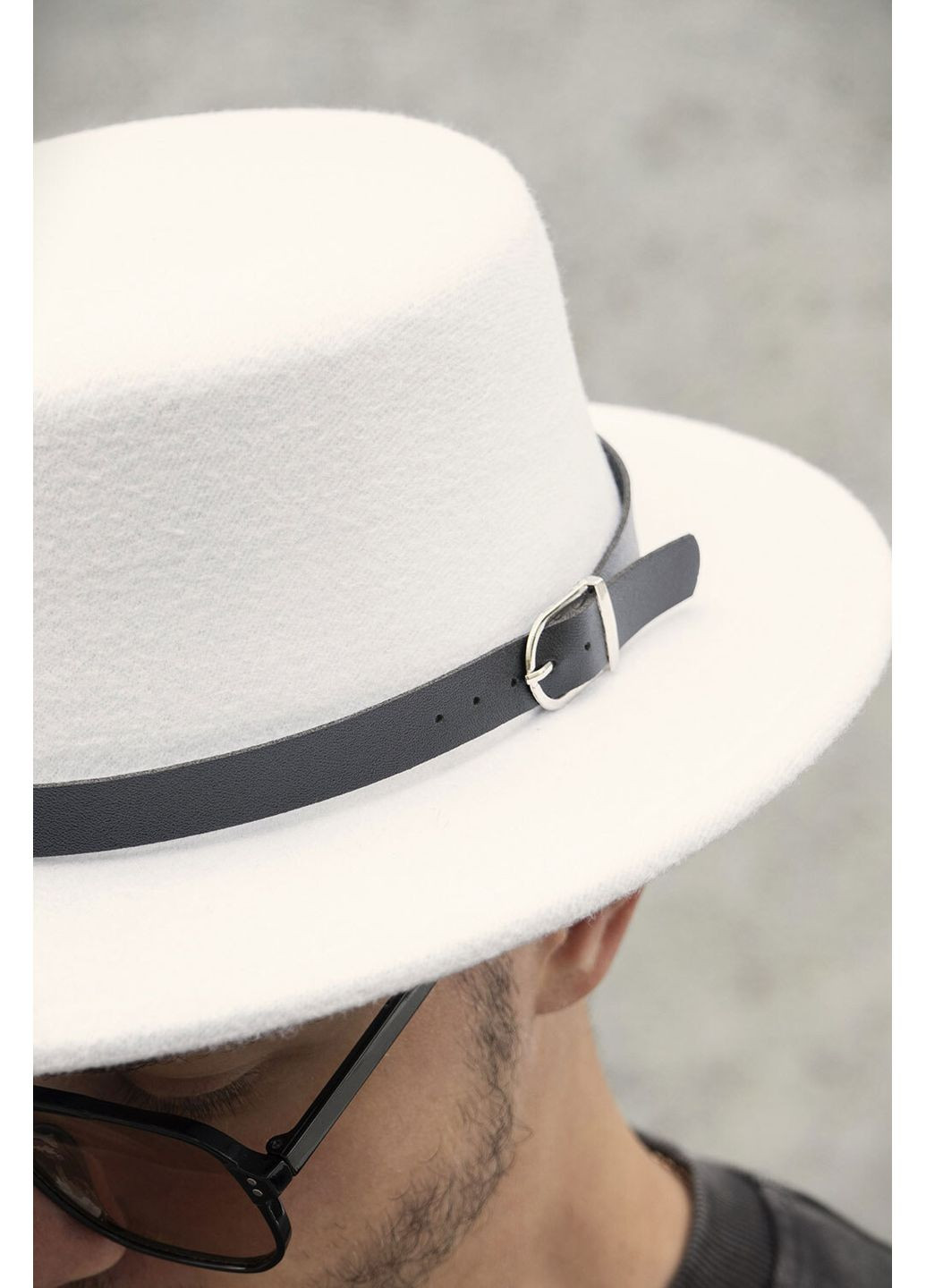Чоловічий Капелюх Walter З Ремінцем White Without (350619782)