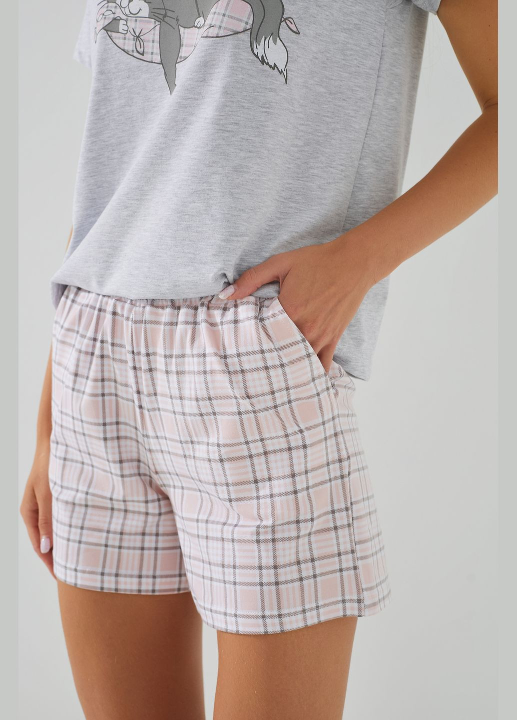 Серая всесезон пижама Ellen