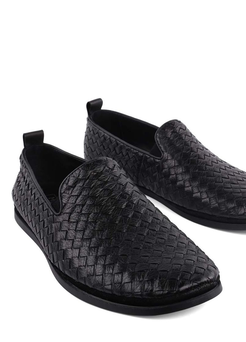 Черные мужские слипоны 838-a1 ss25 черный кожа Miguel Miratez