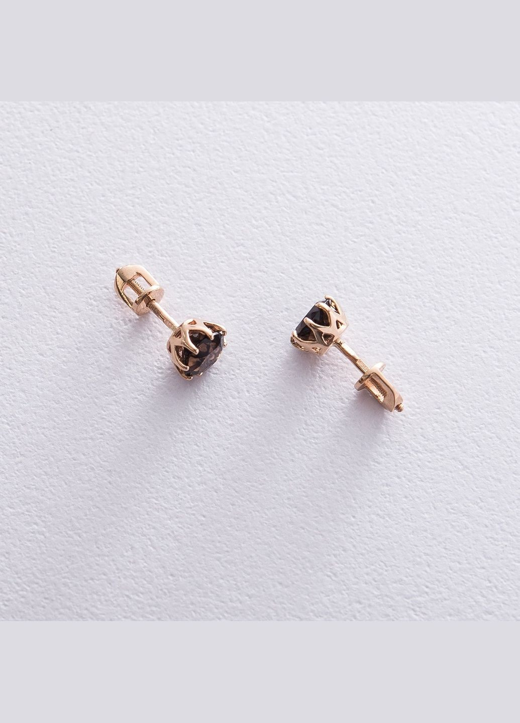 Золоті сережки-пусети (топаз) с06606 Oniks (264022586)