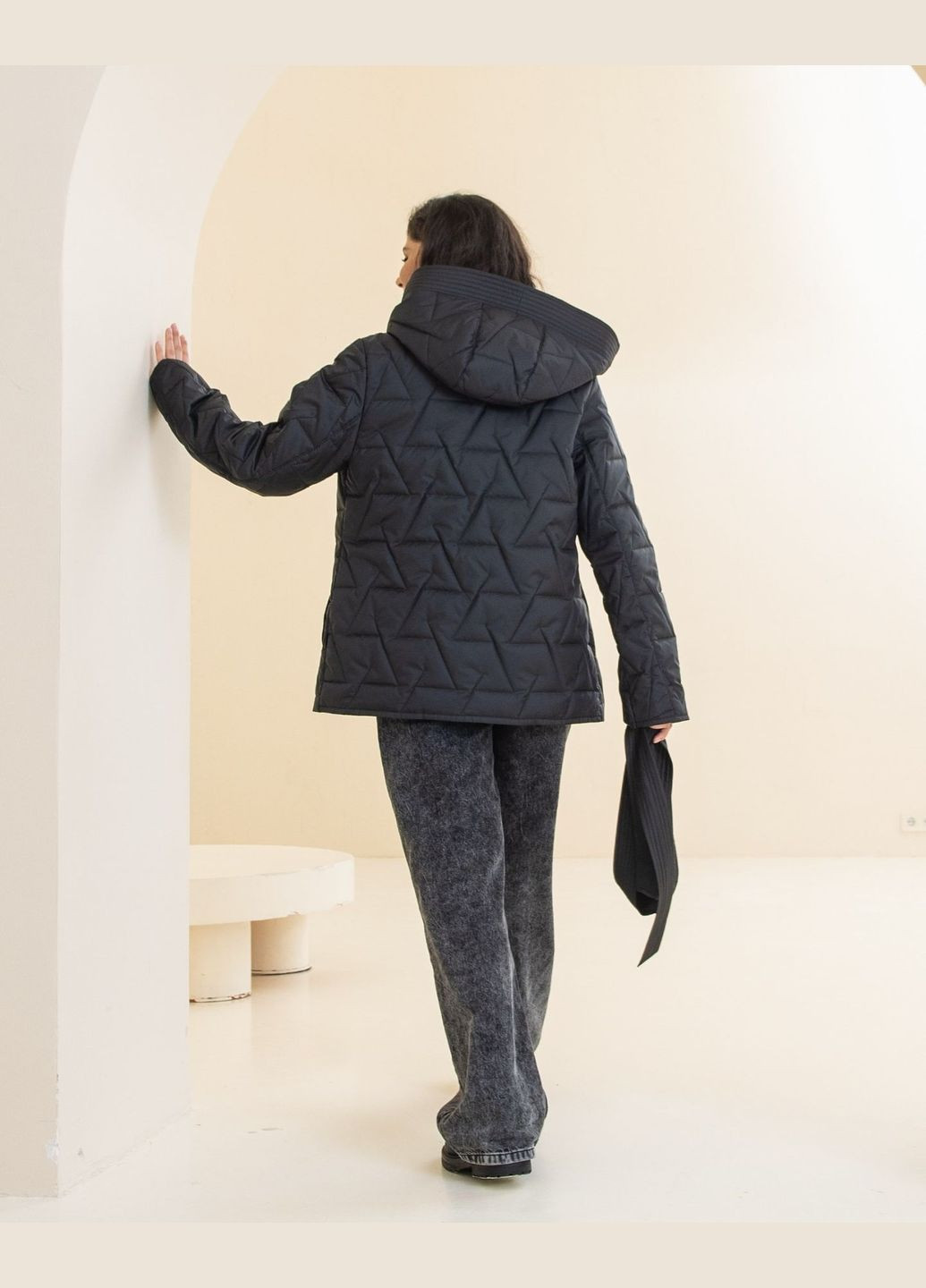 Чорна демісезонна демісезонна куртка Geran