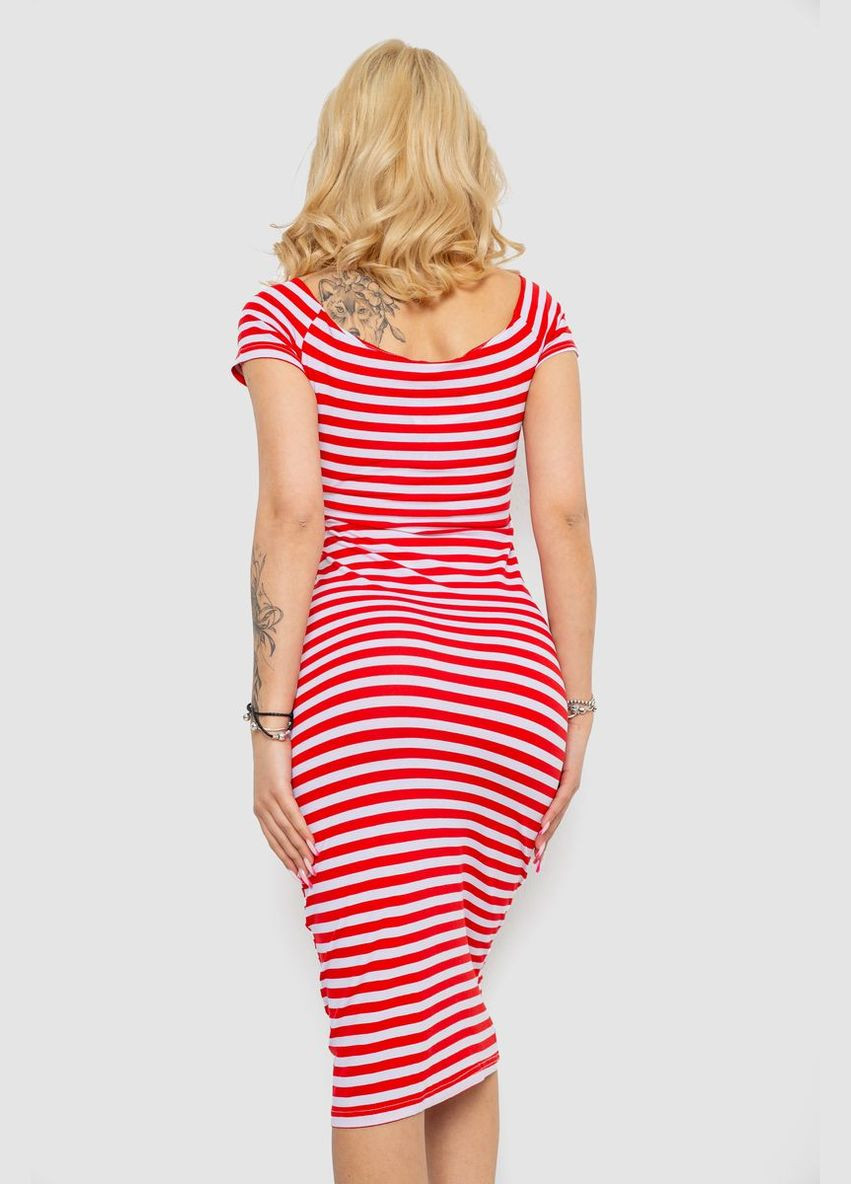 Комбинированное кэжуал платье в полоску Ager