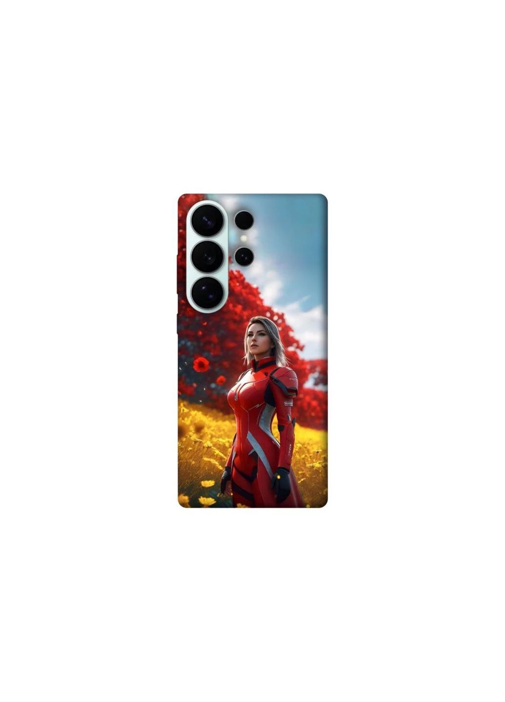 Чехол на Samsung Galaxy S26 Ultra Cyber space girl ver.5 Frontalka (384609767)