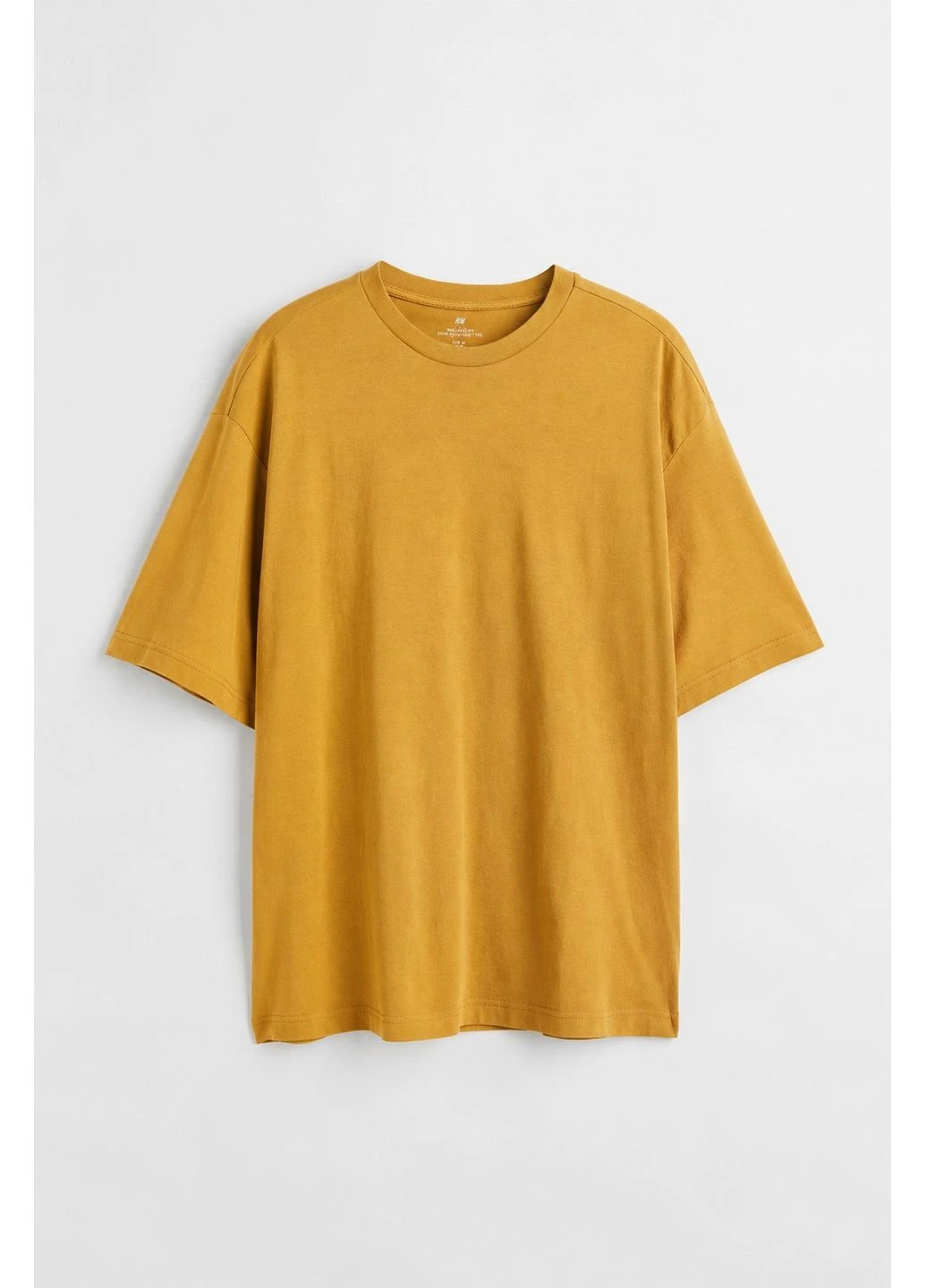 Горчичная футболка H&M