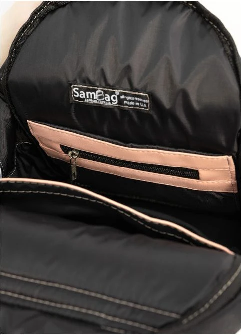 Жіночий міський рюкзак Пудровий (7040251235) Sambag (360965514)