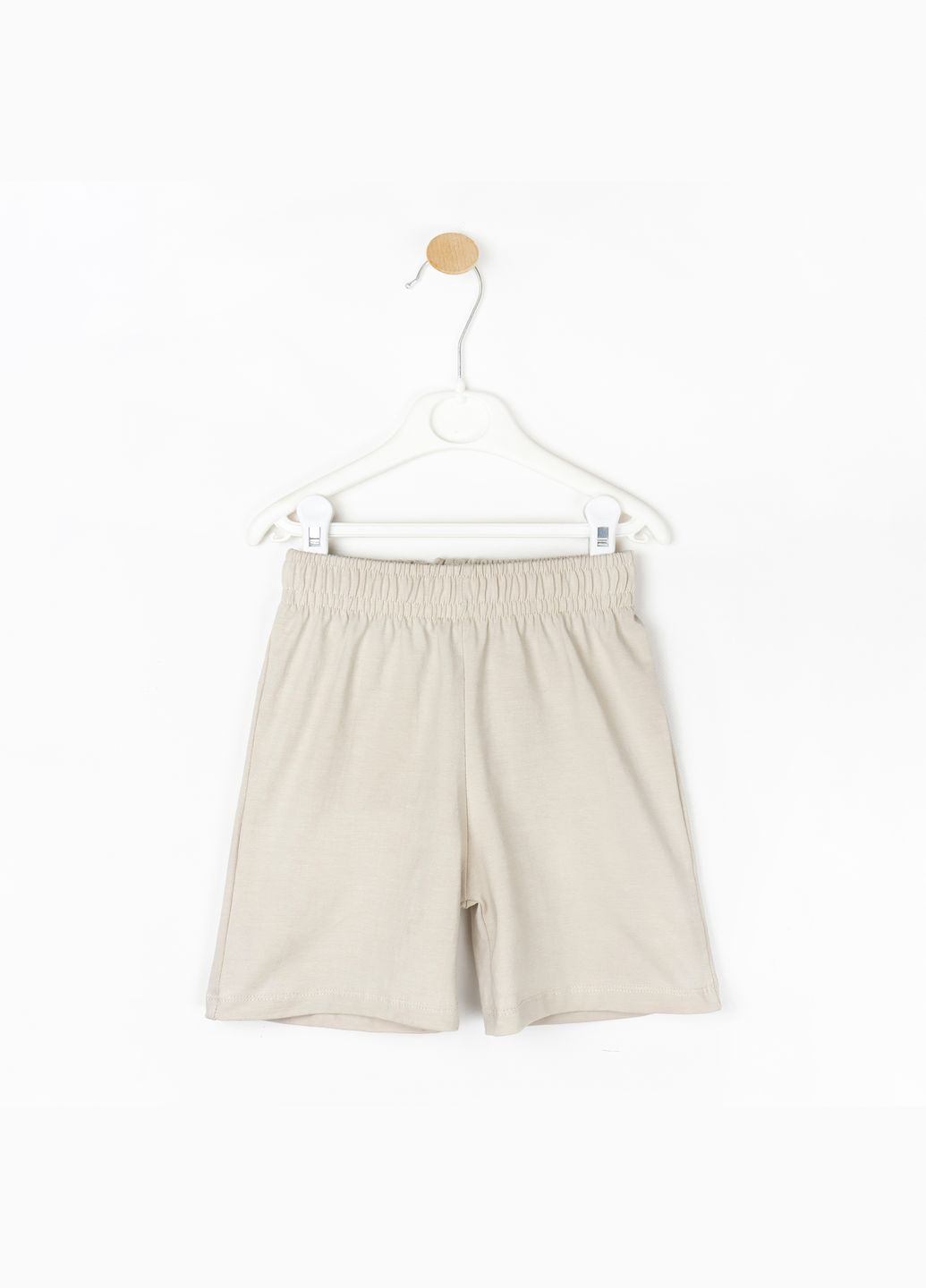 Бежевий демісезонний комплект футболка та шорти з вишивкою dexters бежевий dexter's