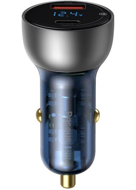 Автомобільна зарядка 65W QC 4.0 PD 3.0 PPS USB + Type-C для швидкої зарядки телефону, планшета, ноутбука Baseus (354827672)