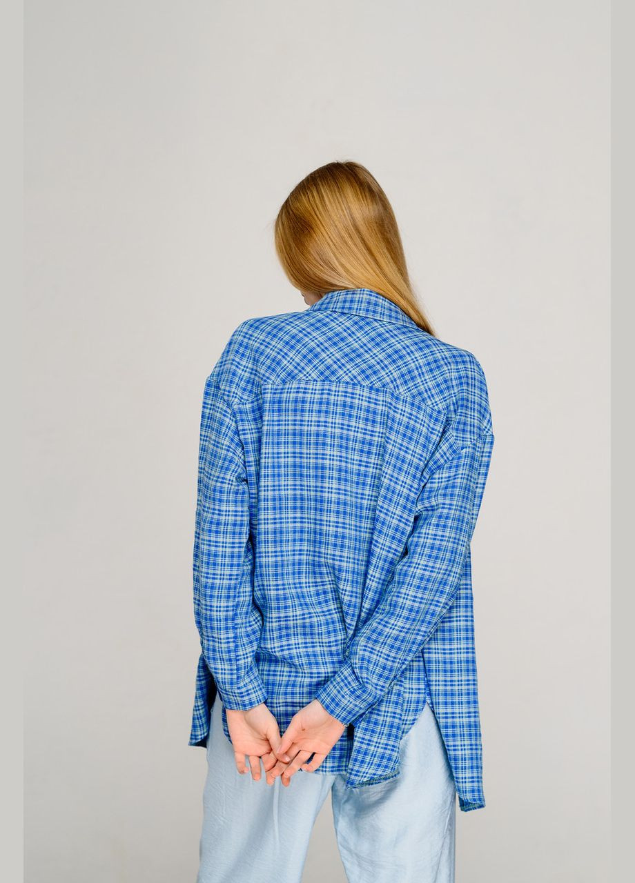 Синяя демисезонная блузка Modna KAZKA