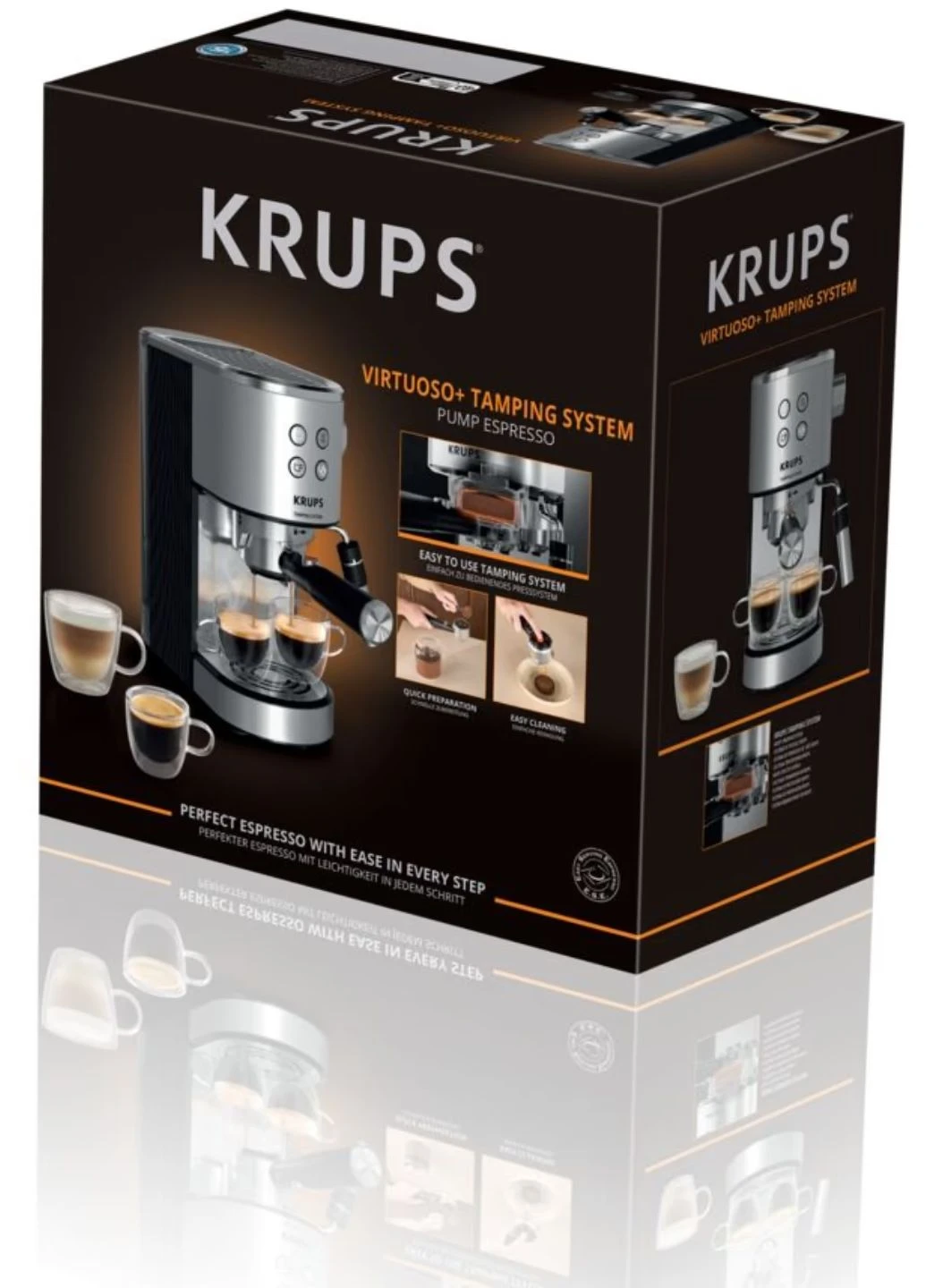 Кофеварка Virtuoso+ Tamping System XP499EE0 Krups (400378920)