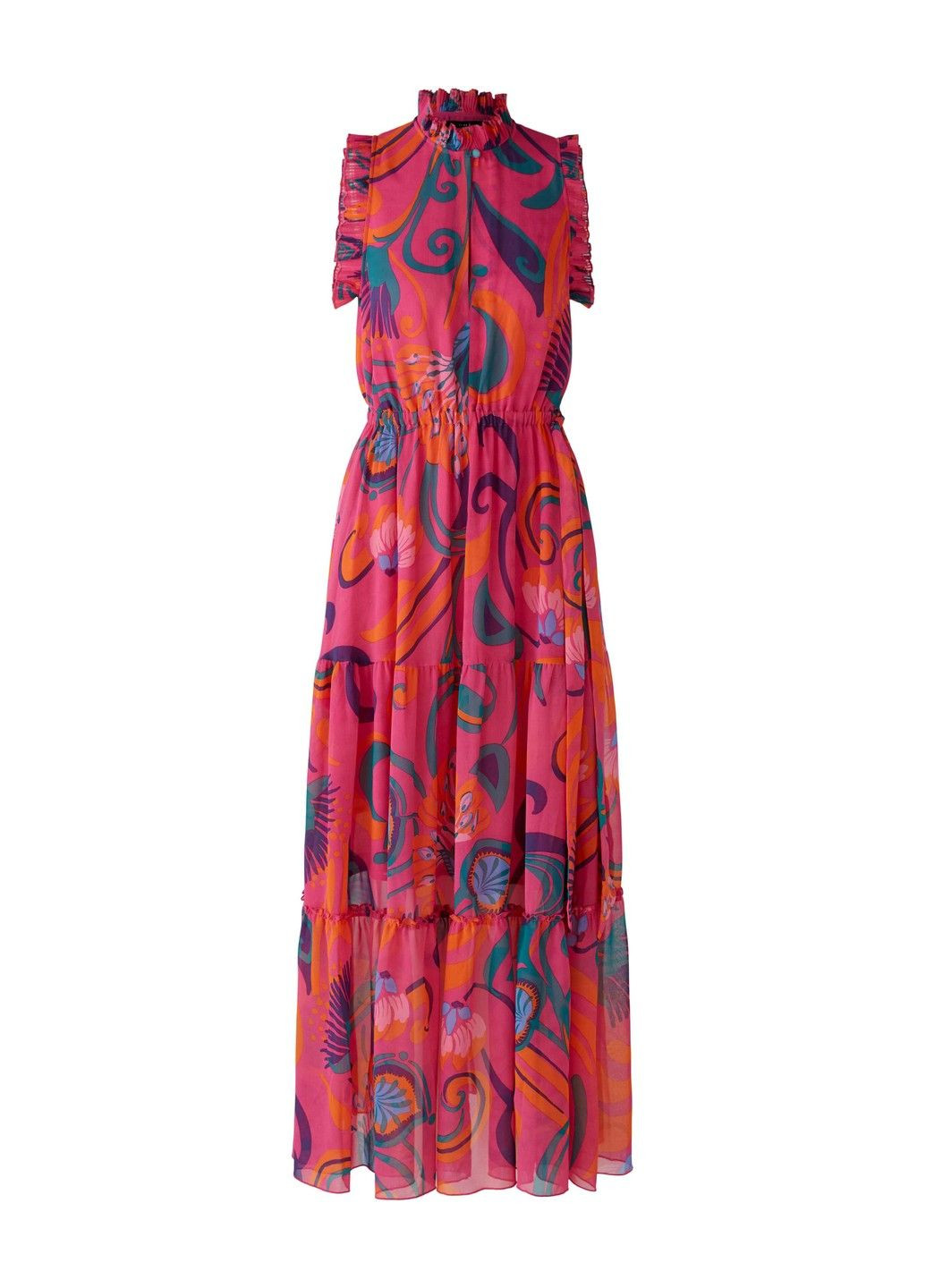 Комбинированное кэжуал женское платье разные цвета оверсайз Oui