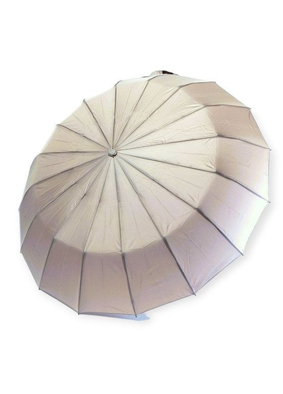 Зонт автомат женский №918 однотонный на 16 спиц Бежевый Toprain (280940821)